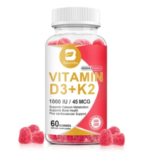 60-Piece Vitamin D3+K2 Gummies