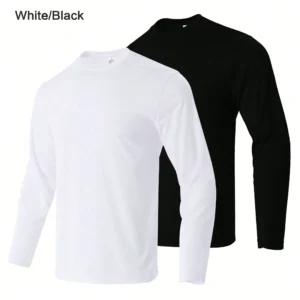 Men Performance Moisture Wicking Long Sleeve Shirt